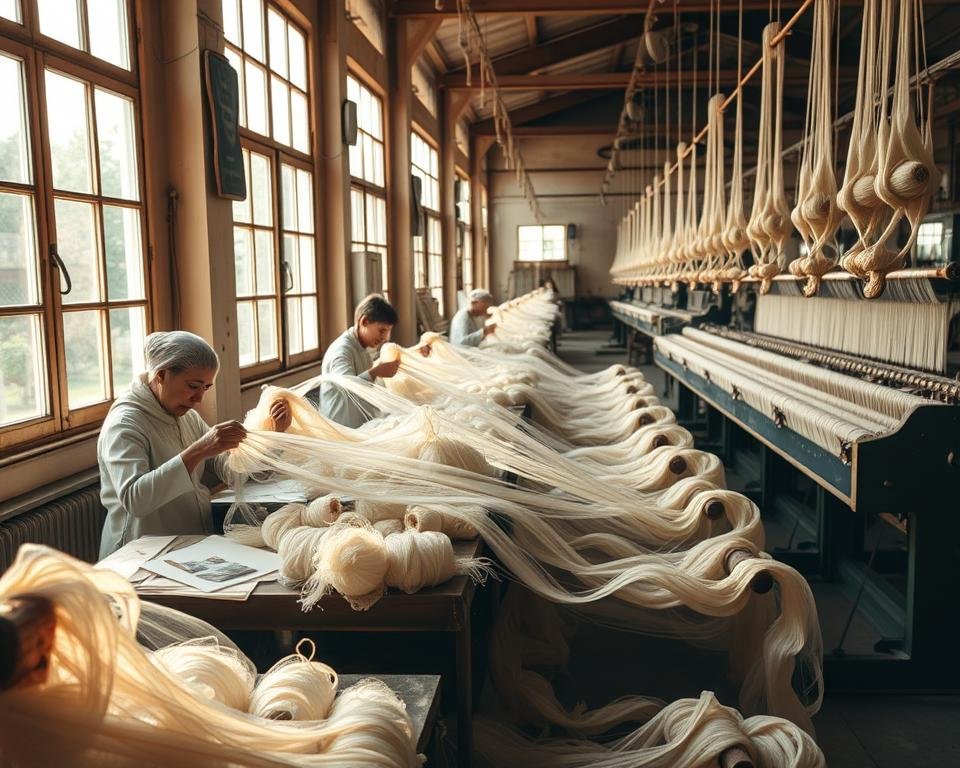 Silk Thread Production